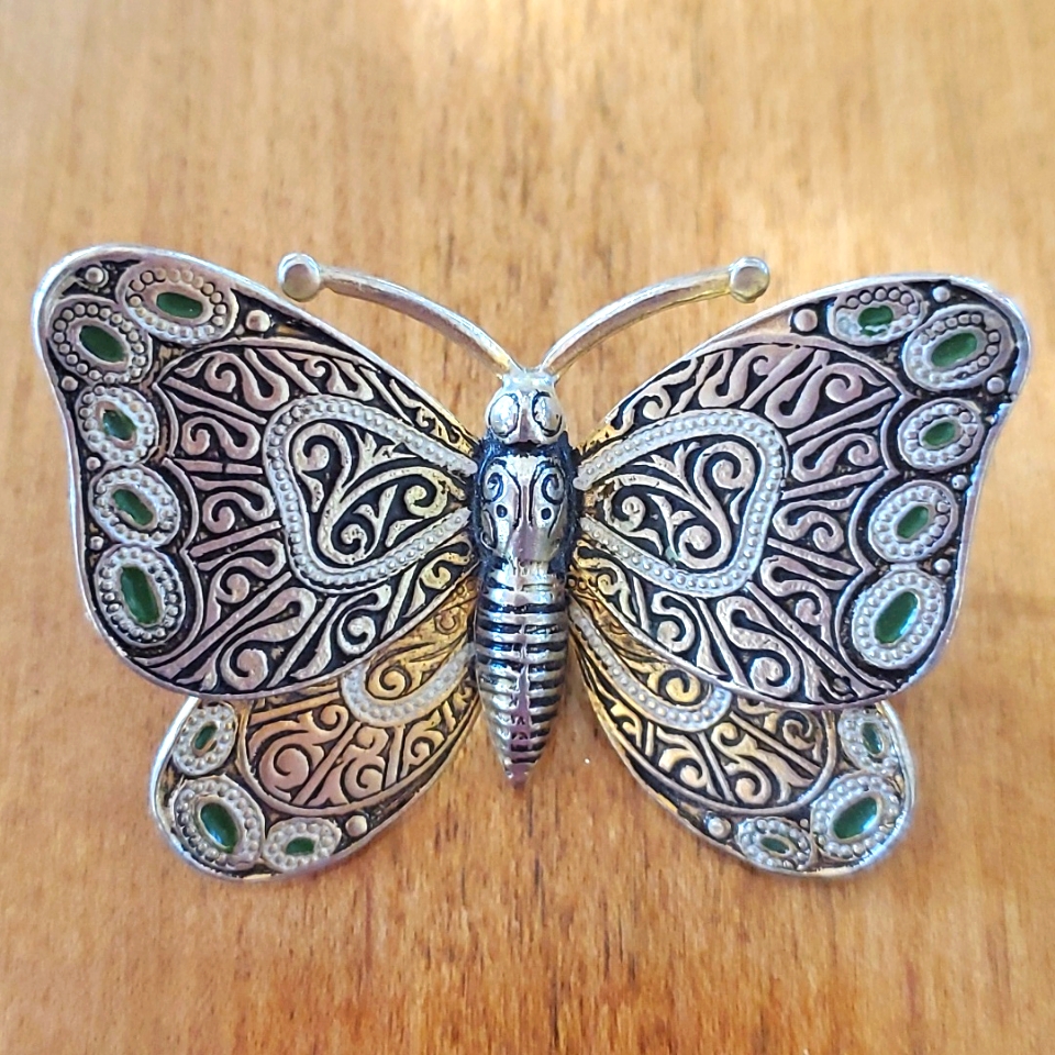 Vintage Damascene Butterfly